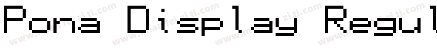 Pona Display Regular字体转换